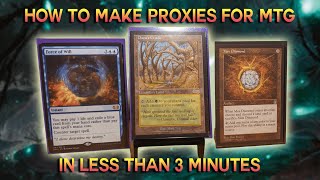 How To Make Paper Proxies For Magic: The Gathering | BEST METHOD