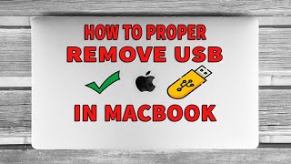 How to Eject/Remove USB in Macbook Pro🔥