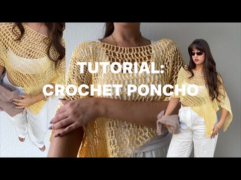 Crochet Poncho Tutorial | Beginner Friendly