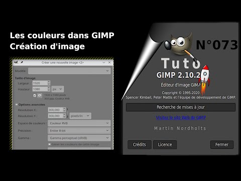 Tuto Gimp 2 10 pour débutant – 073 – Les couleurs – création image