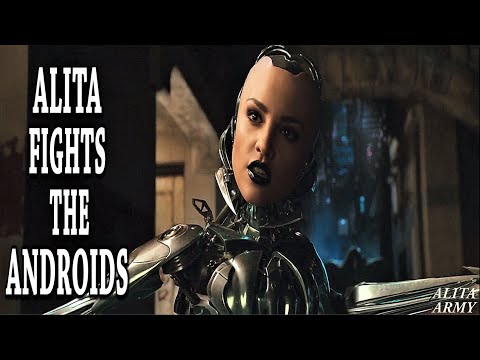 Alita fights the Androids in the Valley | Alita: Battle Angel (2019) Original Movie Clip