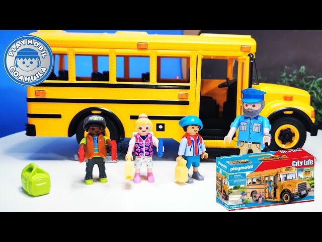 Vídeo relacionado con PLAYMOBIL City Life 71094 Autobús Escolar US, Autobús de Juguete con luz Intermitente, Juguetes para niños a Partir de 4 años