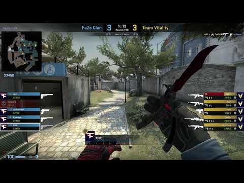 CS:GO POV Demo FaZe broky (32/19) vs Vitality (de_overpass)