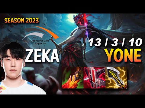 HLE Zeka YONE vs SION Top - KR Ranked