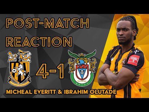 Reaction | Micheal Everitt & Ibrahim Olutade | Folkestone Invicta 4-1 Bognor Regis Town
