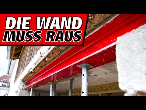 Tragende Wand raus, Deckenträger rein |Haupeltshofer Baut