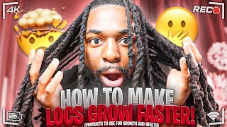 HOW TO MAKE DREADLOCKS GROW FASTER | PRODUCTS TO USE FOR GROWTH AND HEALTH
