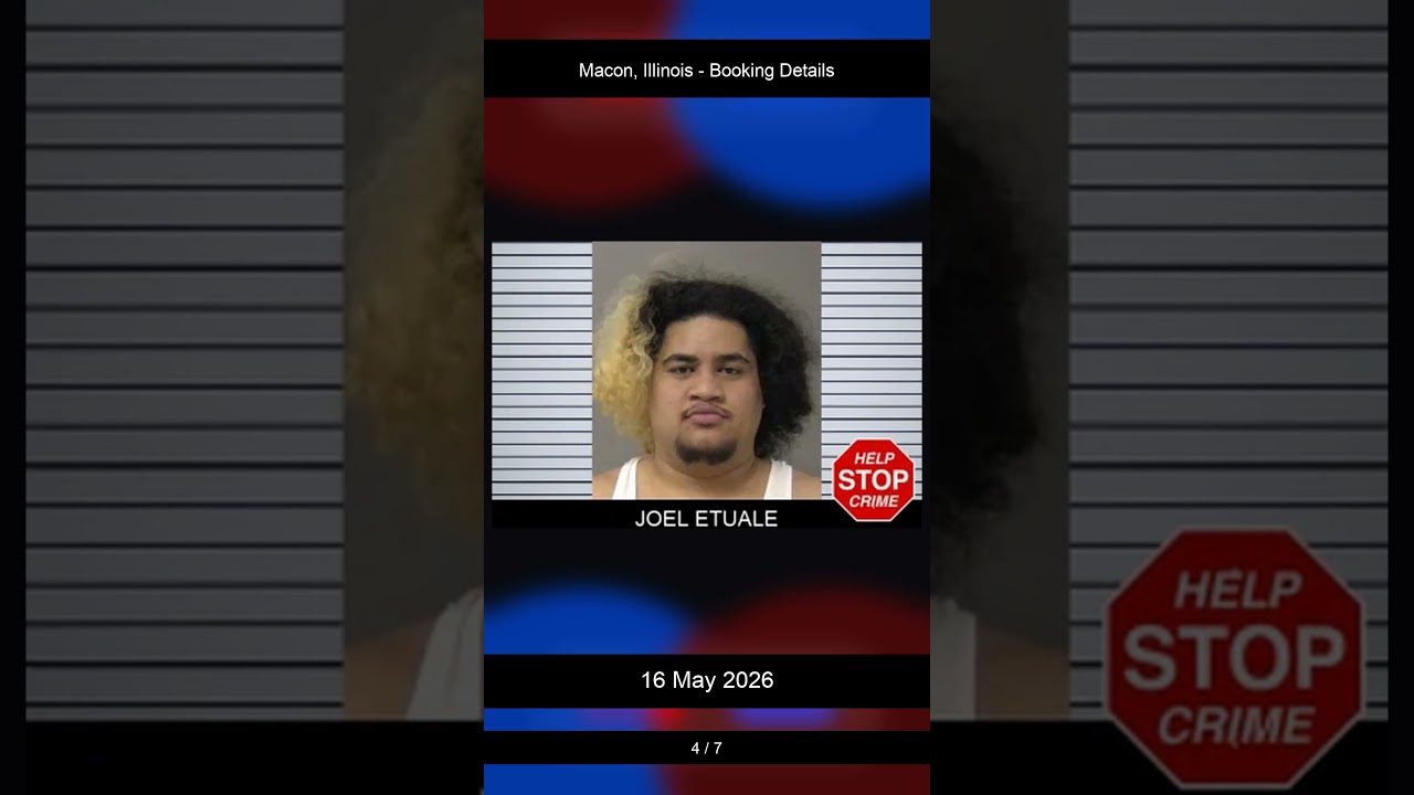 Macon County, Illinois Booking Records — May 16, 2026