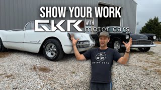 Show Your Work - 1953 Corvette and 1956 Thunderbird Rivalry in the shop