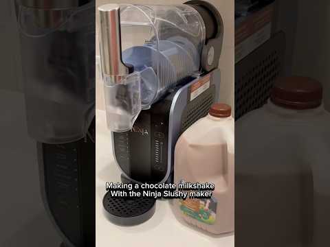 Making a chocolate milkshake with the Ninja Slushy Maker