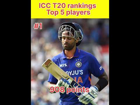 ICC T20 rankings 2023 top 5 😱#shorts #suryakumaryadav