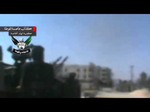 التصدي للطيران الحربي في الغوطة الشرقية في ريف دمشق