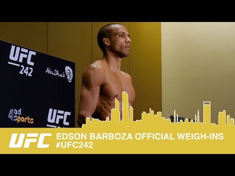 UFC 242 - EDSON BARBOZA OFFICIAL WEIGH-INS