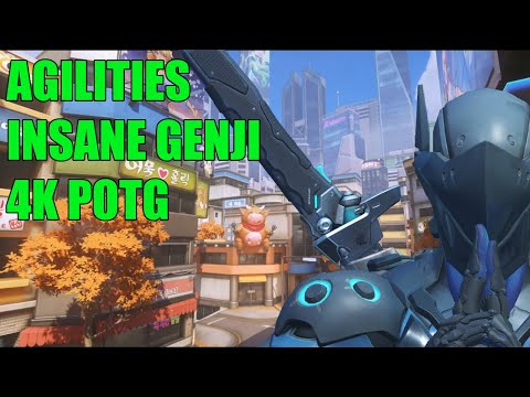 AGILITIES INSANE GENJI GAMEPLAY POTG - TOP 500 OVERWATCH SEASON 26