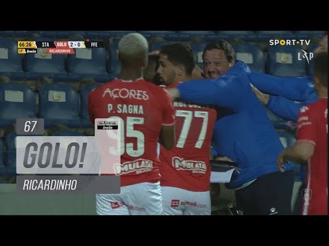 Goal | Golo Ricardinho: Santa Clara (2)-0 Paços de Ferreira (Liga 21/22 #33)