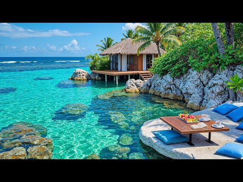 ☀️ Morning Breeze by the Sea | Relaxing Jazz and Zen Island Café for Productive Focus & Serenity