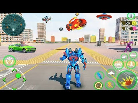 MULTI ROBOT TRANSFORMATION AND AIR BATTLE WITH JET FIGHTERS Android/ios Gameplay