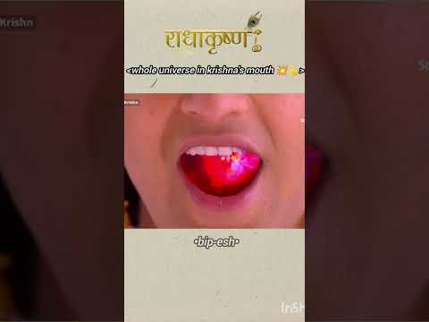 Whole universe in krishna's mouth🚩💥💫🛕😱#radhakrishna💞#hindudeity🚩#motivation💞🚩#hindugod#ytshorts#epic