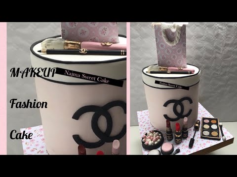 Make Up Fashion Cake | How To Make Torta decorada con Maquillaje Tan Dulce Najma Sweet cake