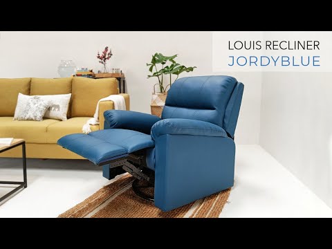 Jordyblue Louis 3R Rocking Revolving Leatherette Manual Rocker Recliner - Main Image