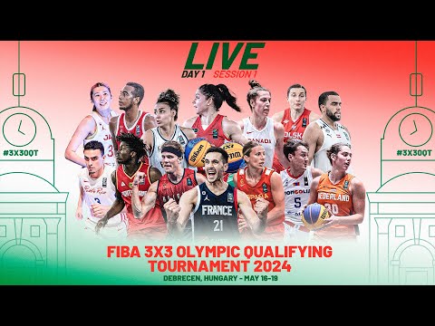 LIVE????| FIBA 3x3 Olympic Qualifying Tournament 2024 | Day 1/Session 1
