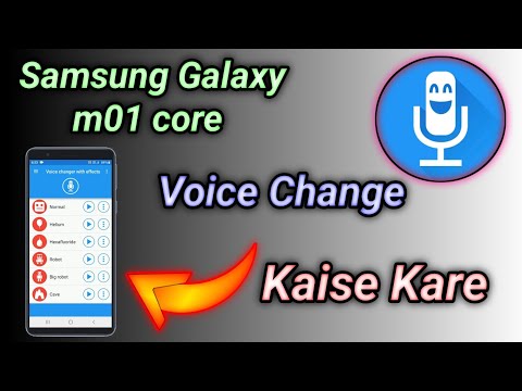 Samsung Galaxy m01 core Voice Change Kaise kare How To Voice Change Your Samsung phones