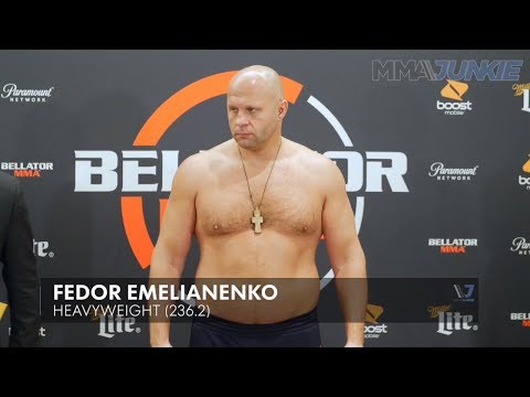 Bellator 214: Fedor Emelianenko official weigh in highlight