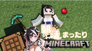 【朝活/マイクラ配信 Day8】初期村の人を増やすための施設を建設するぞ！まったりマイクラ作業プレイ♡【Vtuber/大家ちひろ】