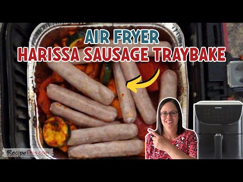 Air Fryer Harissa Sausage Traybake (Air Fryer Meal Prep)