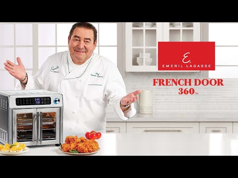 Introducing the French Door 360 Air Fryer with XL 26-qt Capacity by Emeril Lagasse