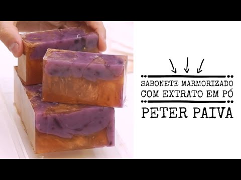 Sabonete Marmorizado com Extrato em Pó - Peter Paiva