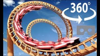 Roller Coaster 360 Virtual Reality - The X2 at Six Flags