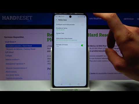 Cómo cambiar la fecha y la hora en LG K62 Plus - configurar fecha y hora
