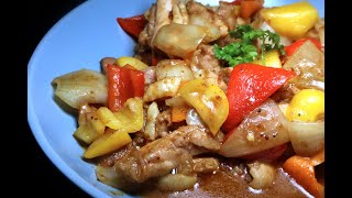 (3分鐘學煮）沙嗲雞柳Stir-fried Chicken fillet with Satay Sauce