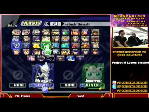 Nebulous Sunday 3 PM Winners Finals - FS Frozen (Mewtwo) vs VaNz (Olimar/Sheik/Jigglypuff)