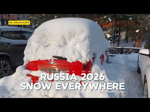 Tour at Ramneskoye public park, snow everywhere,  Russia 2026 #travelvlog #russia
