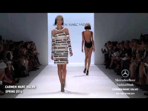 Defile. Carmen Marc Valvo. Spring 2014.