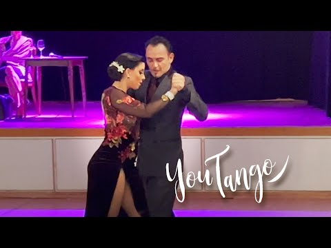  Bárbara Ferreyra  and  Agustín Agnez  are  dancing  to  the  vals  "  Temo  "  by  Orquesta Típica Victor  in  2022