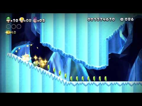 New Super Luigi U Multiplayer Playthrough - Frosted Glacier