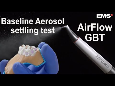 AirFlow Dental GBT Baseline aerosol settling test... how much aerosol does it create?