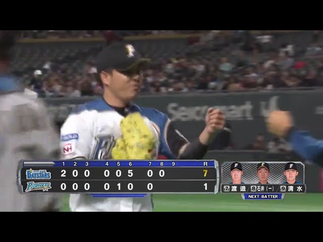 【8回表】ファイターズ・公文が1球できっちり仕事!! 2017/3/16 F-DB