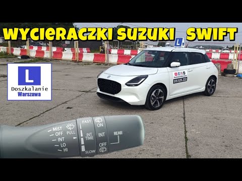 How to turn on the front and rear wipers | Suzuki Swift service | Training Warsaw