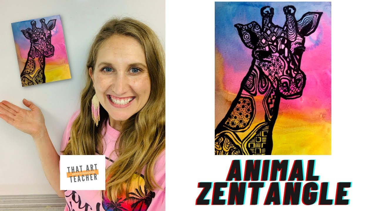 Animal Zentangle | Step by Step Zentangle Tutorial