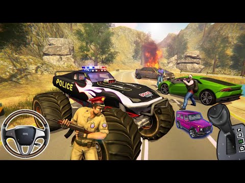 Police Truck Gangster Driver 3D - mafia real gangster crime city on Police monster truck