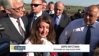 Бойко Борисов инспектира строителството на газопровода край село Войводово