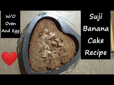 Banana Soji Cake Without Egg And Oven | Banana Cake Recipe | Fehmida Ka Kitchen