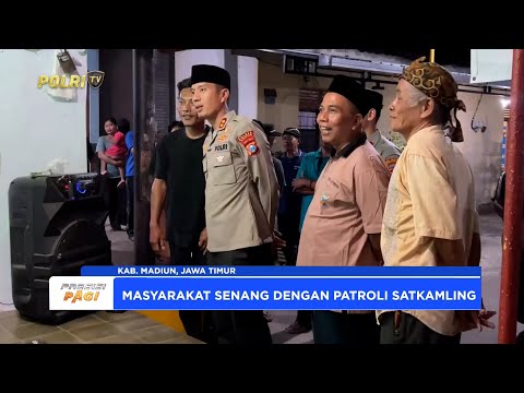 POLRES MADIUN GELAR PATROLI SATUAN KEAMANAN LINGKUNGAN JAGA KAMTIBMAS