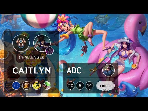 Caitlyn ADC vs Yasuo - EUW Challenger Patch 9.8