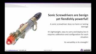 Classes of Service - sonic screwdriver of Kanban Coaching. David J Anderson