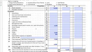 How to fill out IRS Schedule E, Rental Income or Loss